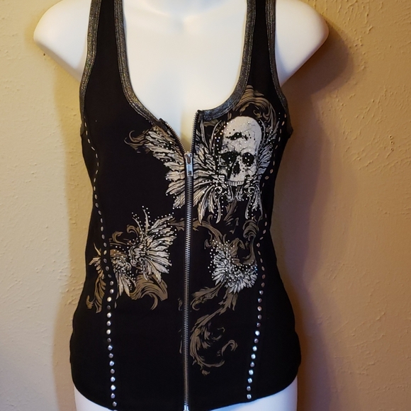 Racetrack skull top - Picture 1 of 2